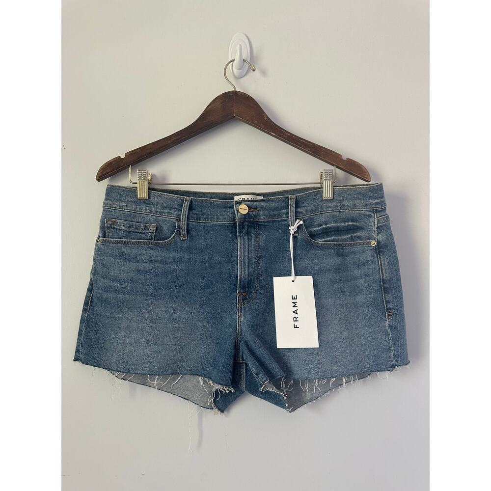 Frame Le Cutoff Denim Jean Shorts Bixby Wash - size 32